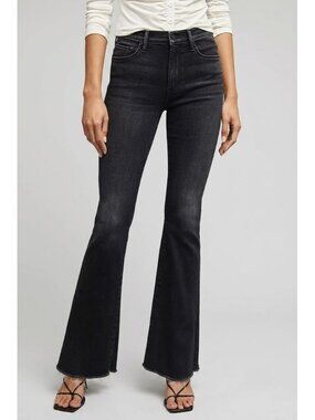 NWT Mother The Weekender Fray in Thunder Road Stretch Flare Jeans 26